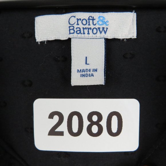 Croft & Barrow* Women's 3/4 Sleeve 3 Button Down Pullover Blouse~ Size Large - Picture 3 of 9